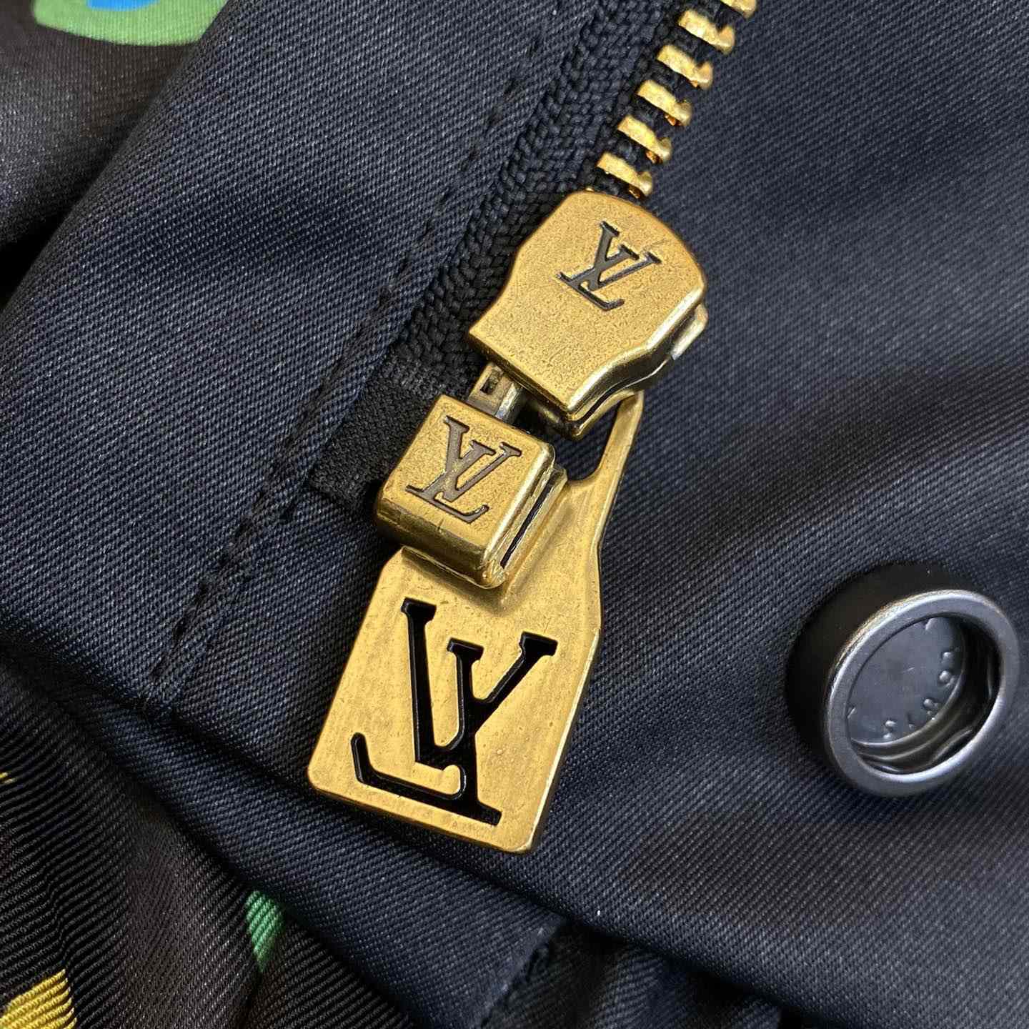 Louis Vuitton Cotton Aviator Jacket With Monogram Fleece Collar   - DopestKickz