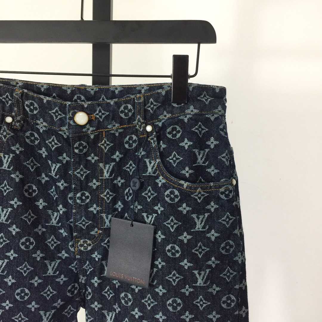 Louis Vuitton Monogram Jacquard Denim Skate Pants  1AFX30 - DopestKickz