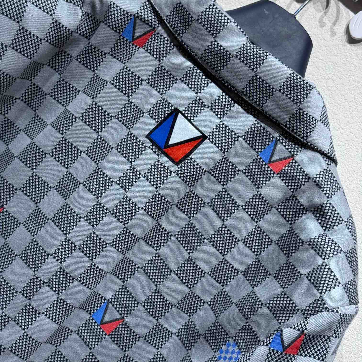 Louis Vuitton Damier Open Collar Cotton Overshirt   1AFVN2 - DopestKickz
