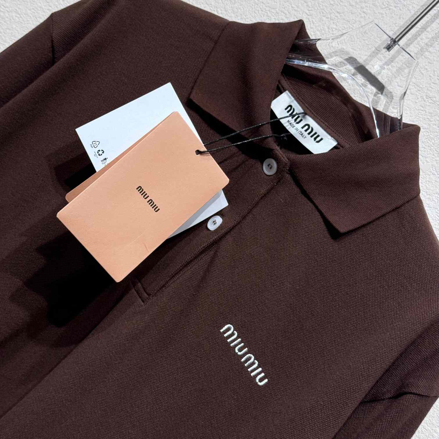 Miu Miu Piqué And Jersey Polo Shirt - DopestKickz