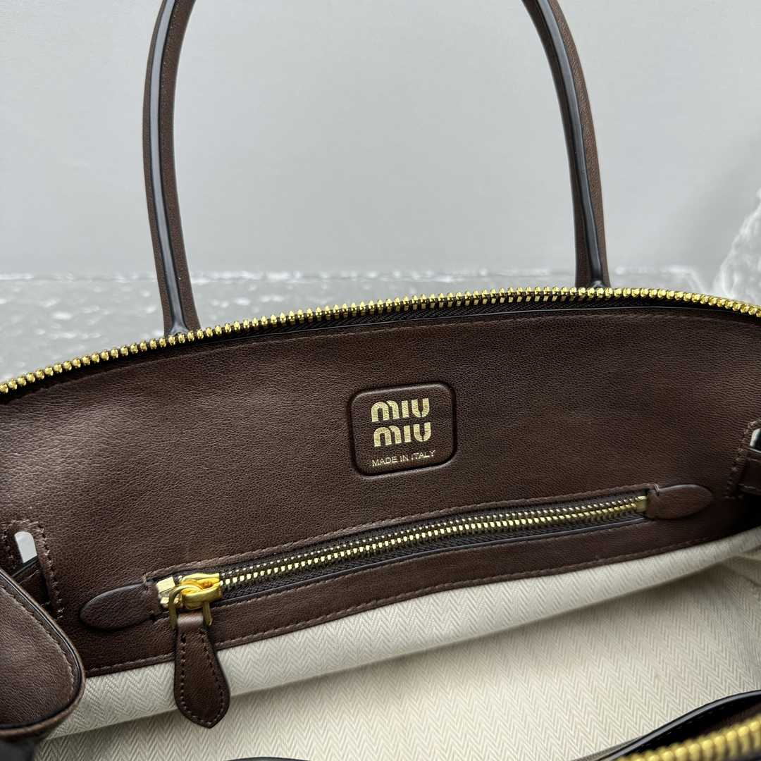 Miu Miu Aventure Nappa Leather Top-handle Bag - DopestKickz