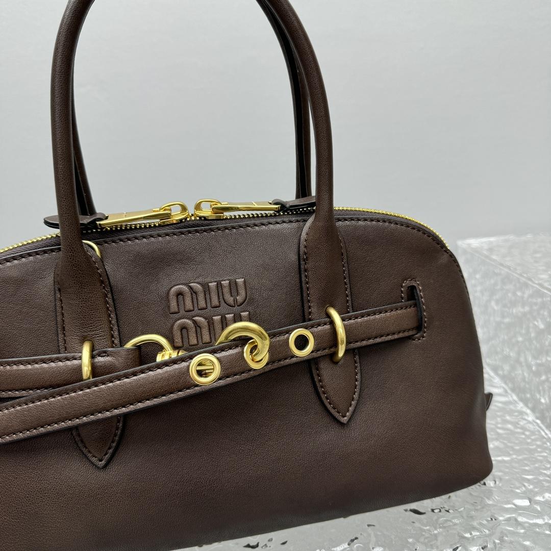 Miu Miu Aventure Nappa Leather Top-handle Bag - DopestKickz