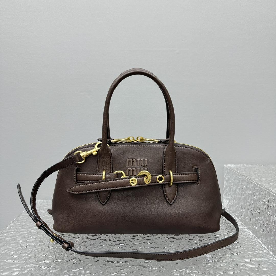 Miu Miu Aventure Nappa Leather Top-handle Bag - DopestKickz