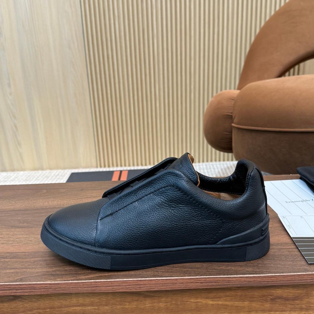Zegna Leather Sneakers - DopestKickz