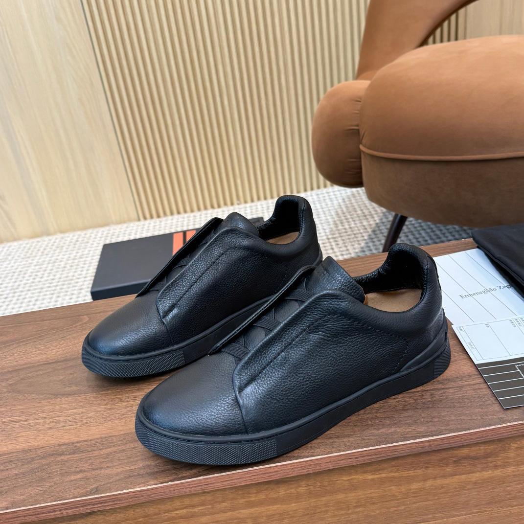Zegna Leather Sneakers - DopestKickz