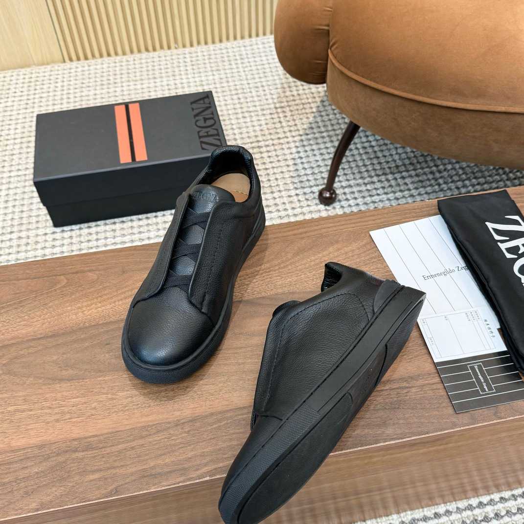 Zegna Leather Sneakers - DopestKickz