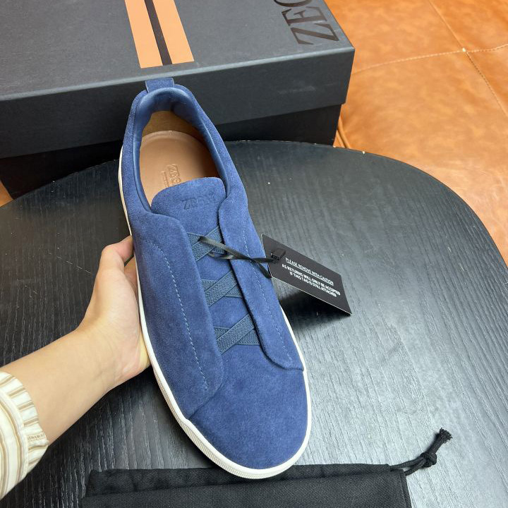 Zegna Suede Triple Stitch™ Sneakers - DopestKickz