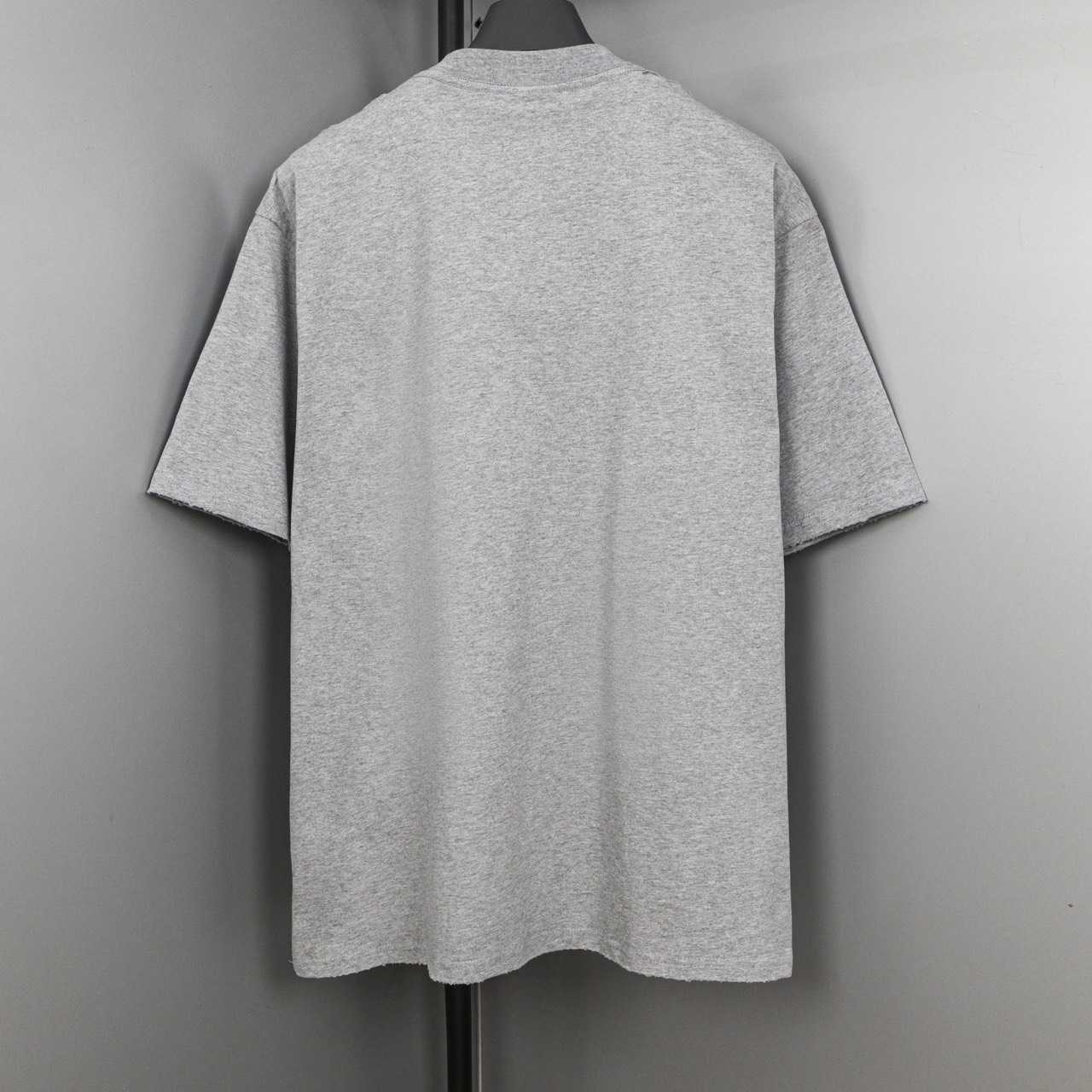Balenciaga Planet Earth T-Shirt Oversized In Heather Grey  - DopestKickz