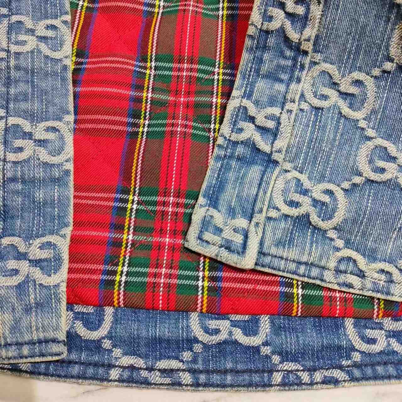 Gucci GG Jacquard Denim Shirt - DopestKickz