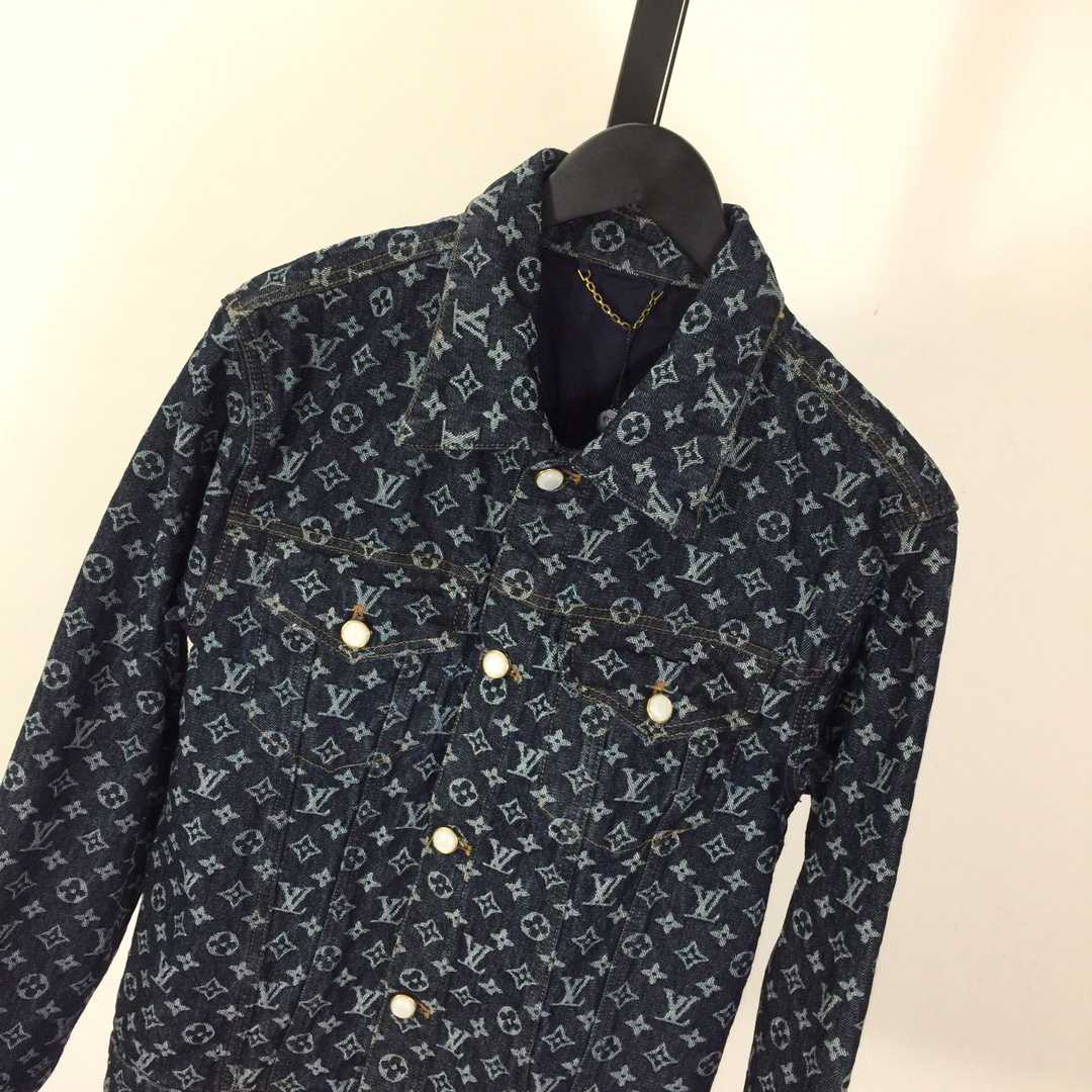 Louis Vuitton Monogram Jacquard Denim Jacket   1AFWWV - DopestKickz