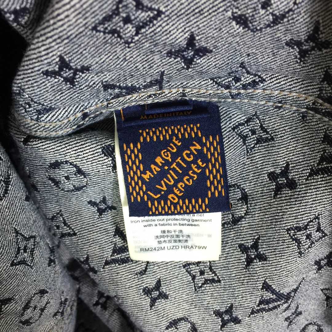 Louis Vuitton Monogram Jacquard Denim Jacket   1AFWWV - DopestKickz