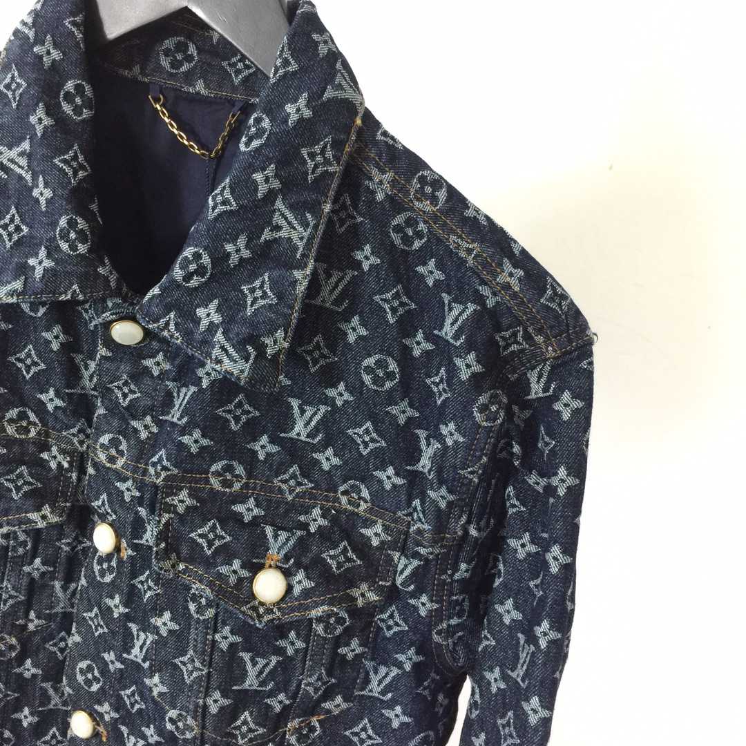 Louis Vuitton Monogram Jacquard Denim Jacket   1AFWWV - DopestKickz