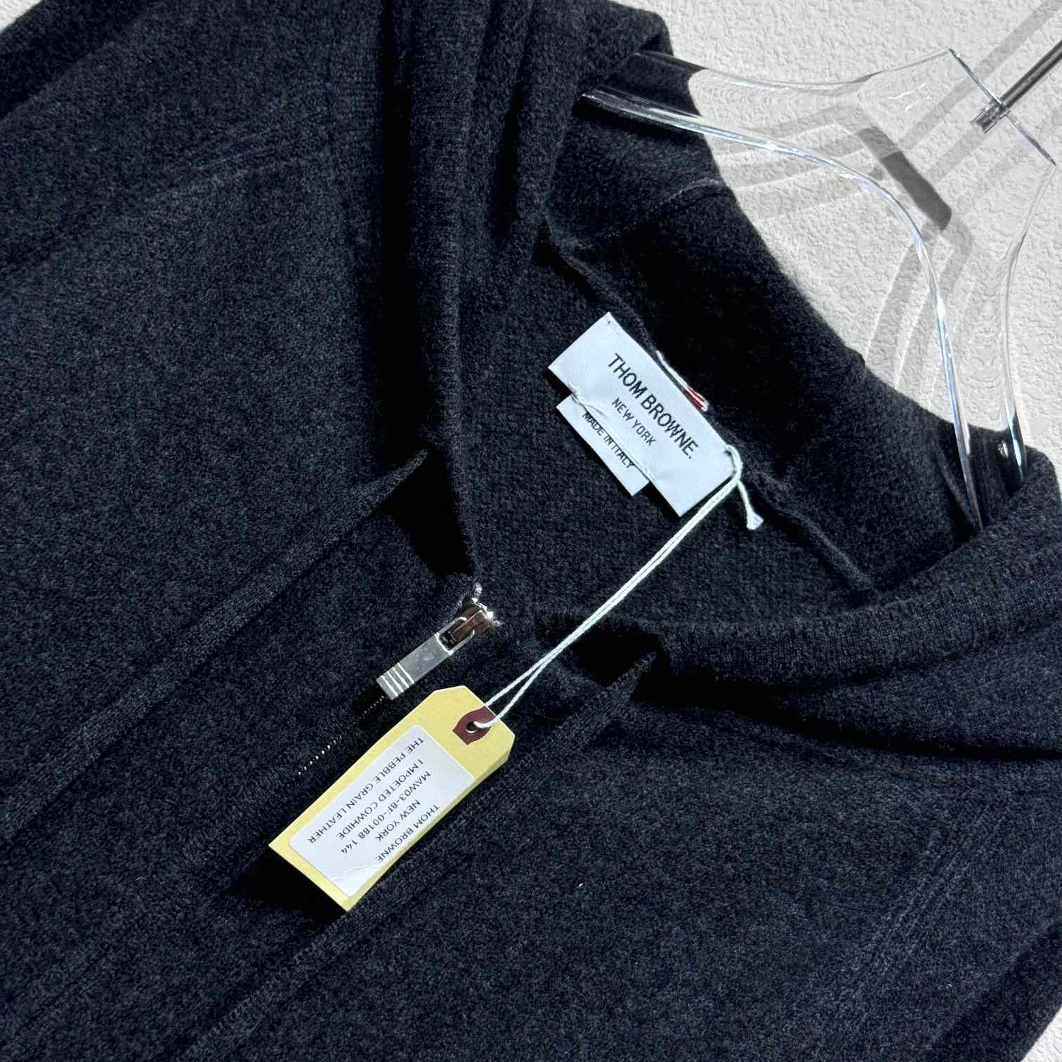 Thom Browne Knitted Zip Hoodie - DopestKickz