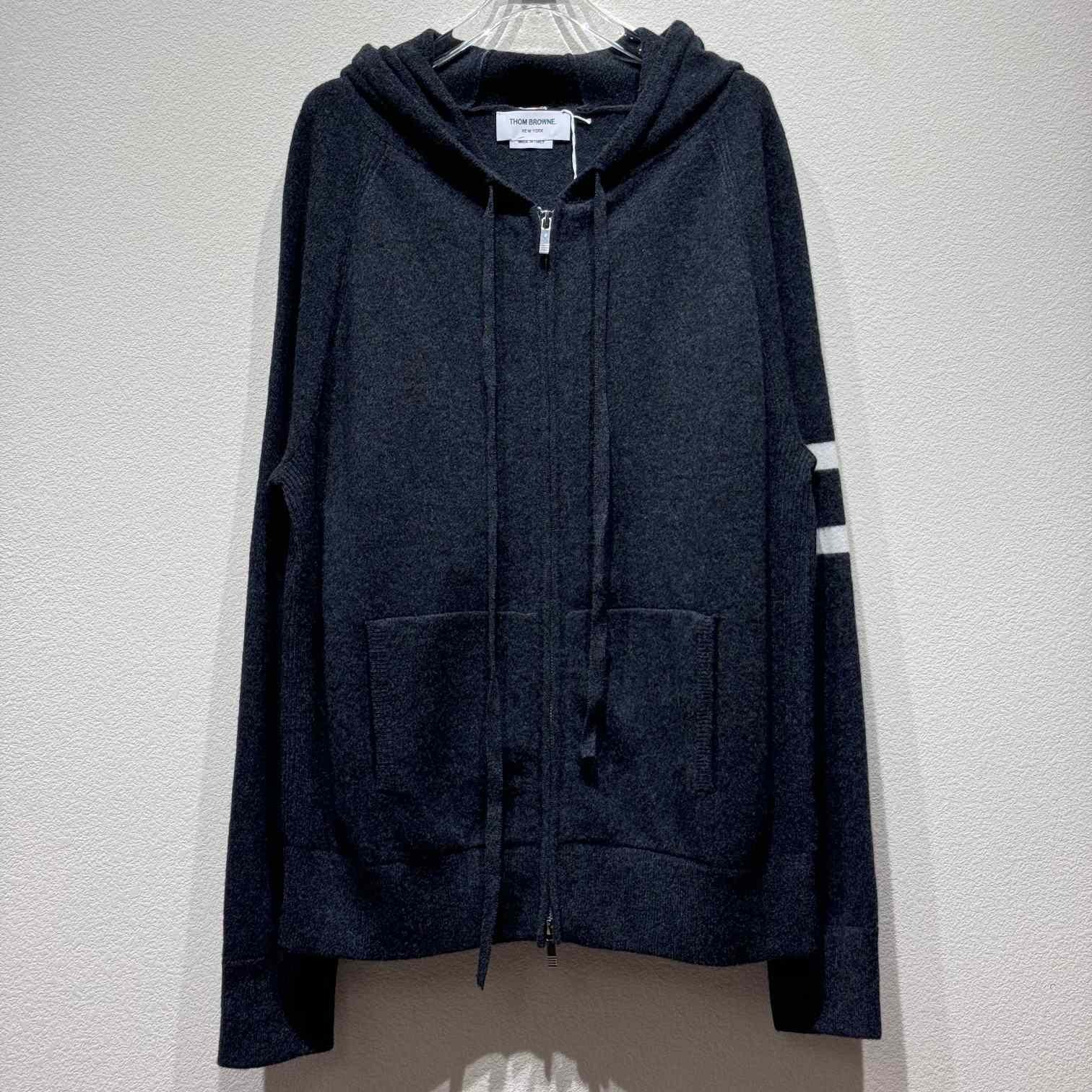 Thom Browne Knitted Zip Hoodie - DopestKickz