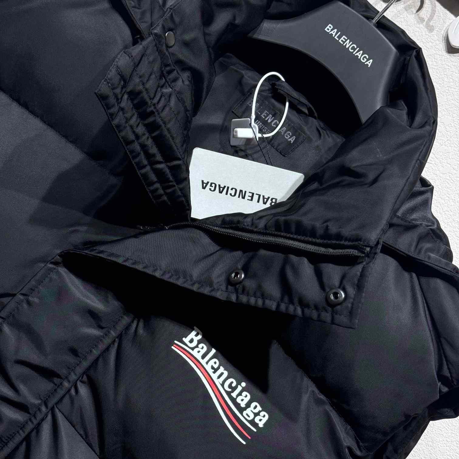 Balenciaga Political Campaign Cocoon Puffer Gilet - DopestKickz