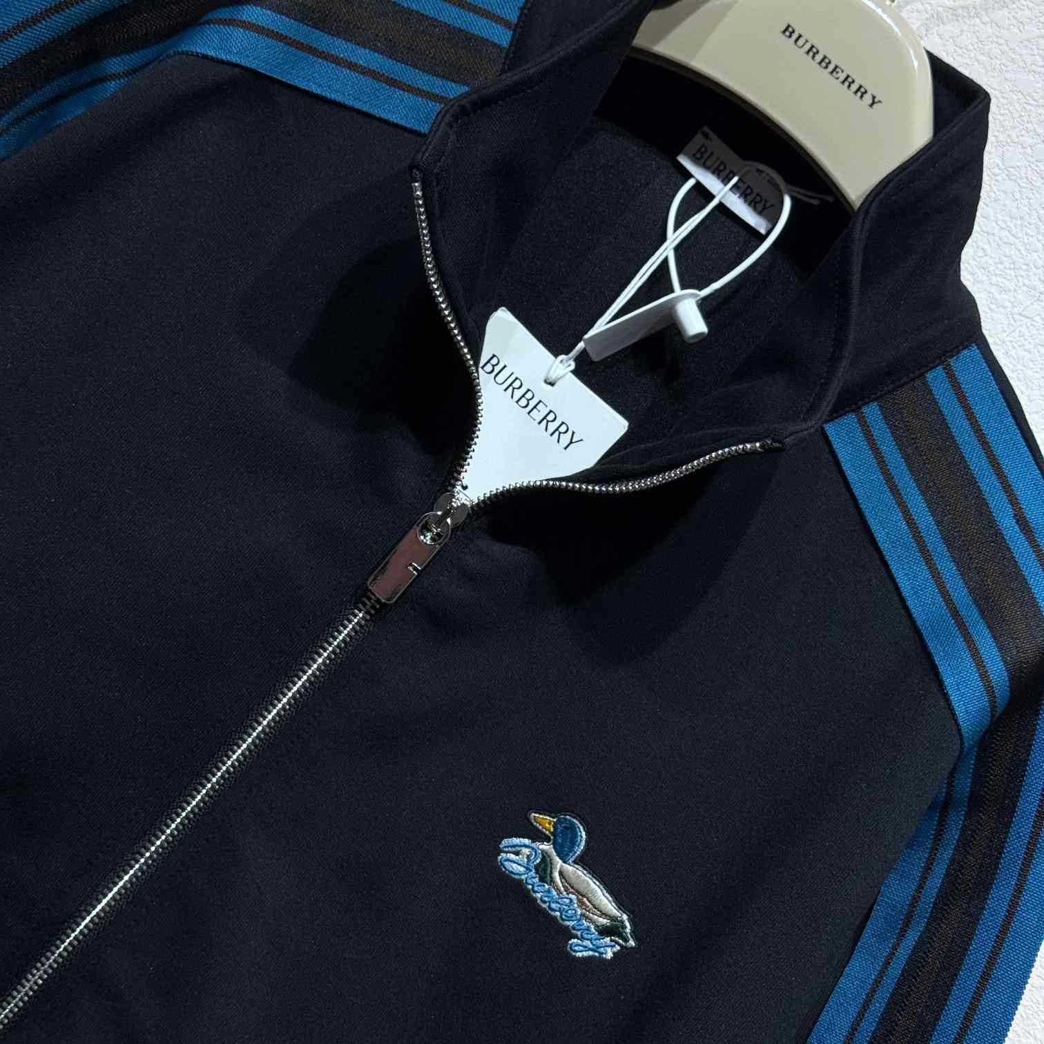 Burberry Striped Jersey Track Jacket - DopestKickz