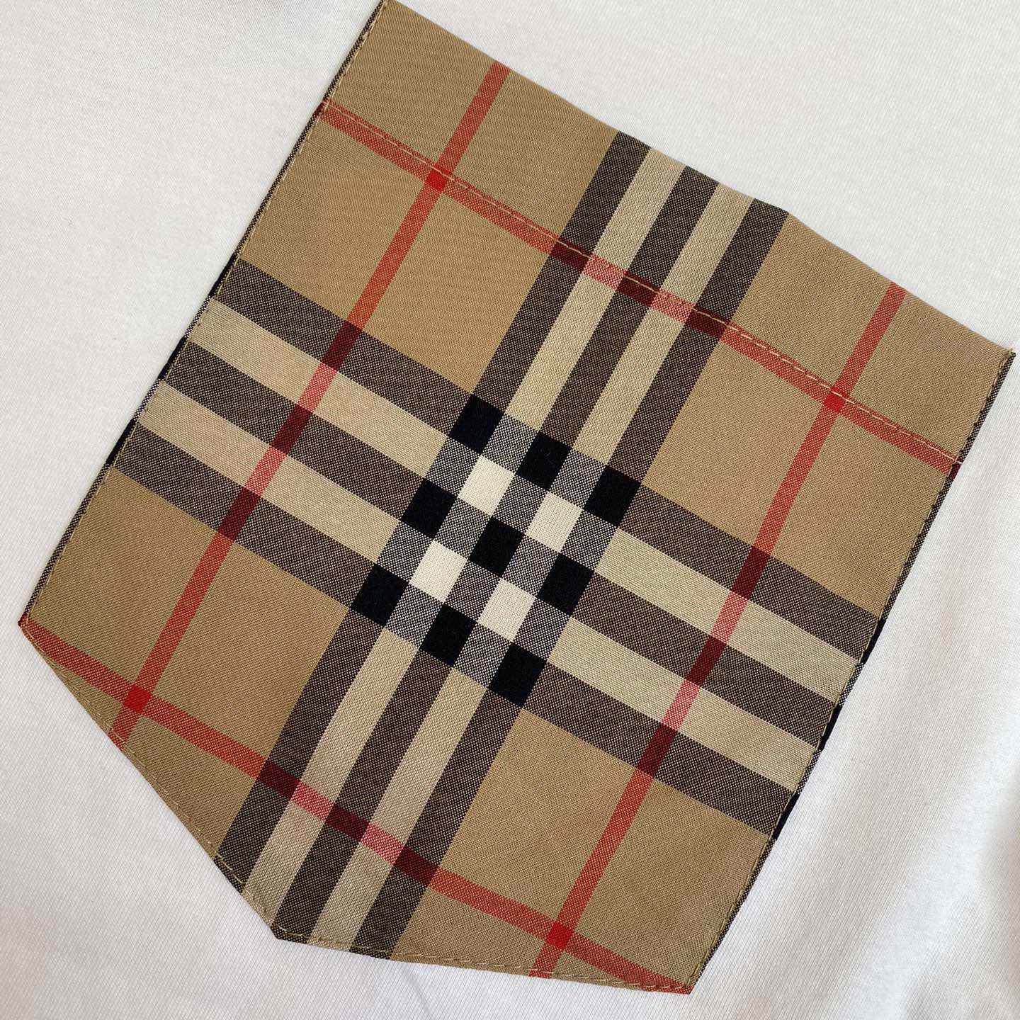 Burberry Check Pocket Cotton T-shirt - DopestKickz