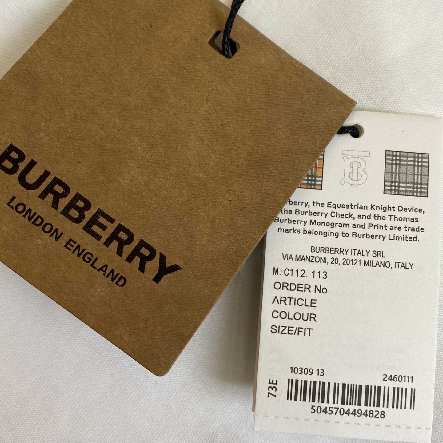Burberry Check Pocket Cotton T-shirt - DopestKickz