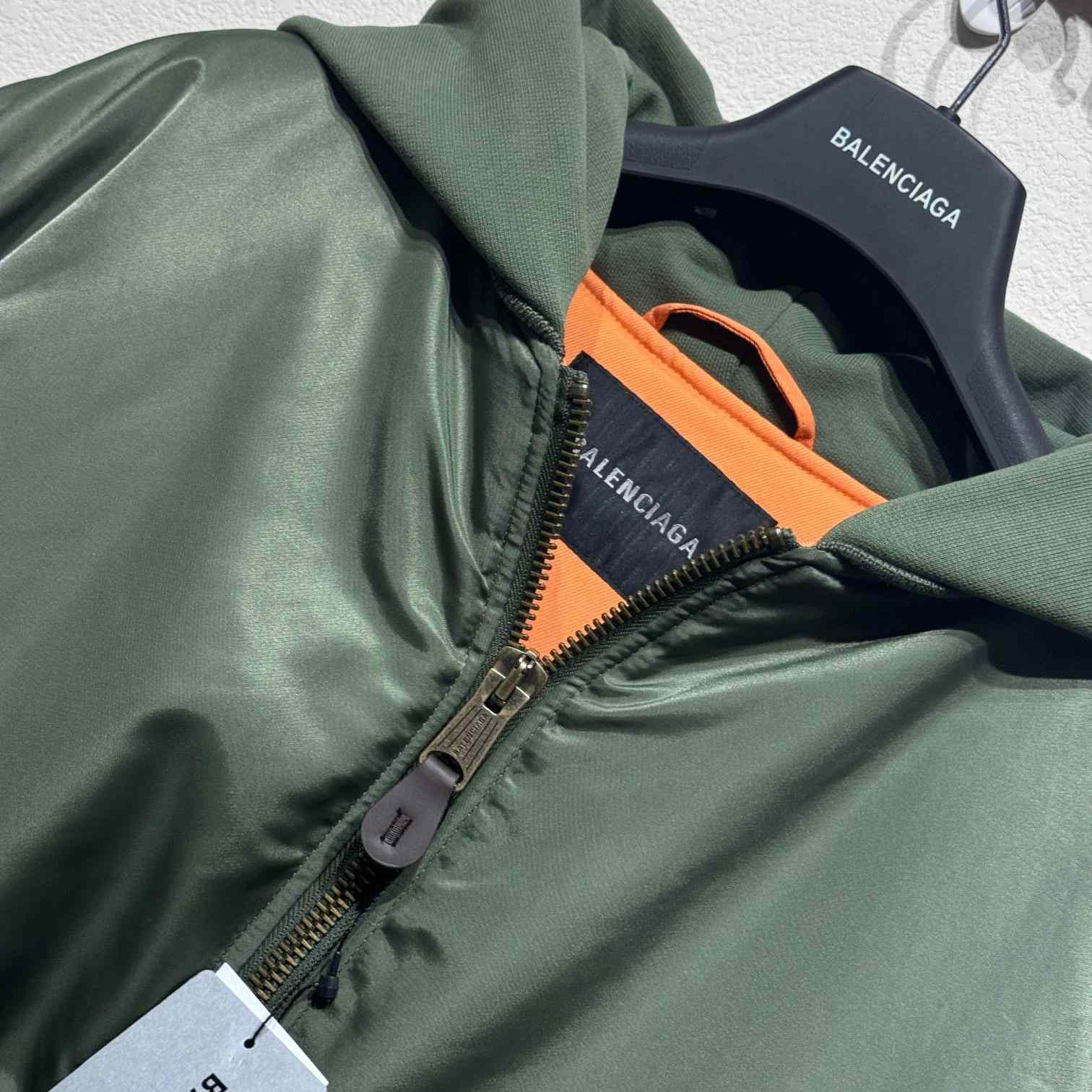 Balenciaga Hooded Bomber Jacket - DopestKickz