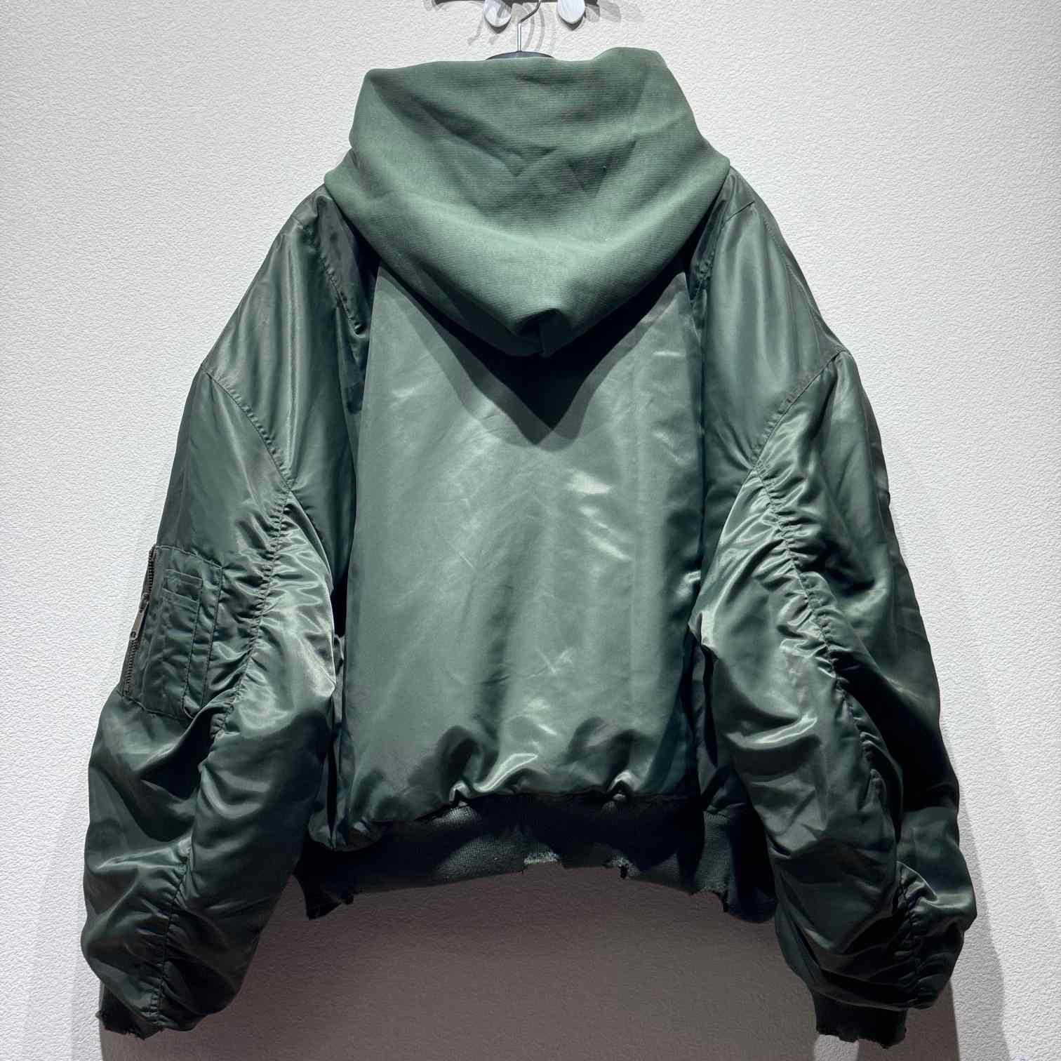 Balenciaga Hooded Bomber Jacket - DopestKickz