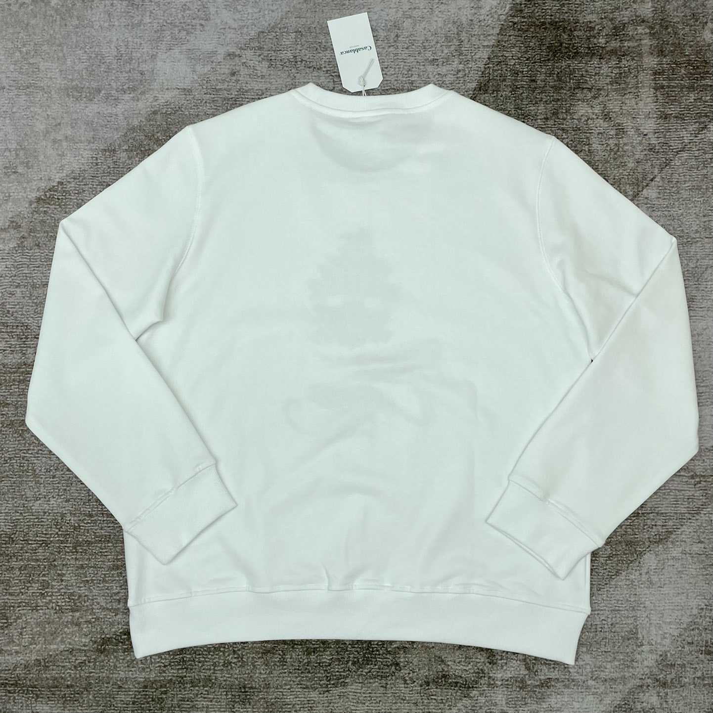 Casablanca Embroidered-logo Organic Cotton Sweatshirt   c672 - DopestKickz