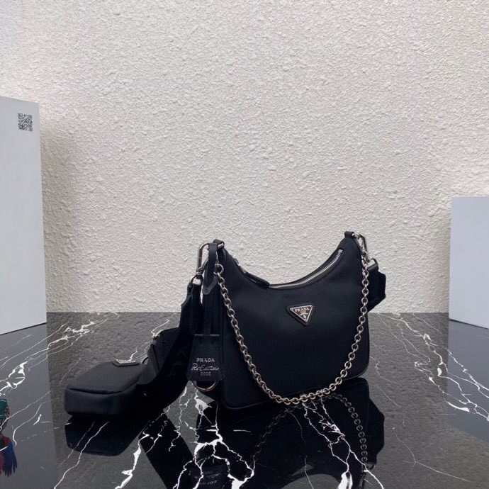 Prada Re-Edition 2005 Re-Nylon Bag  22-12-6cm - DopestKickz