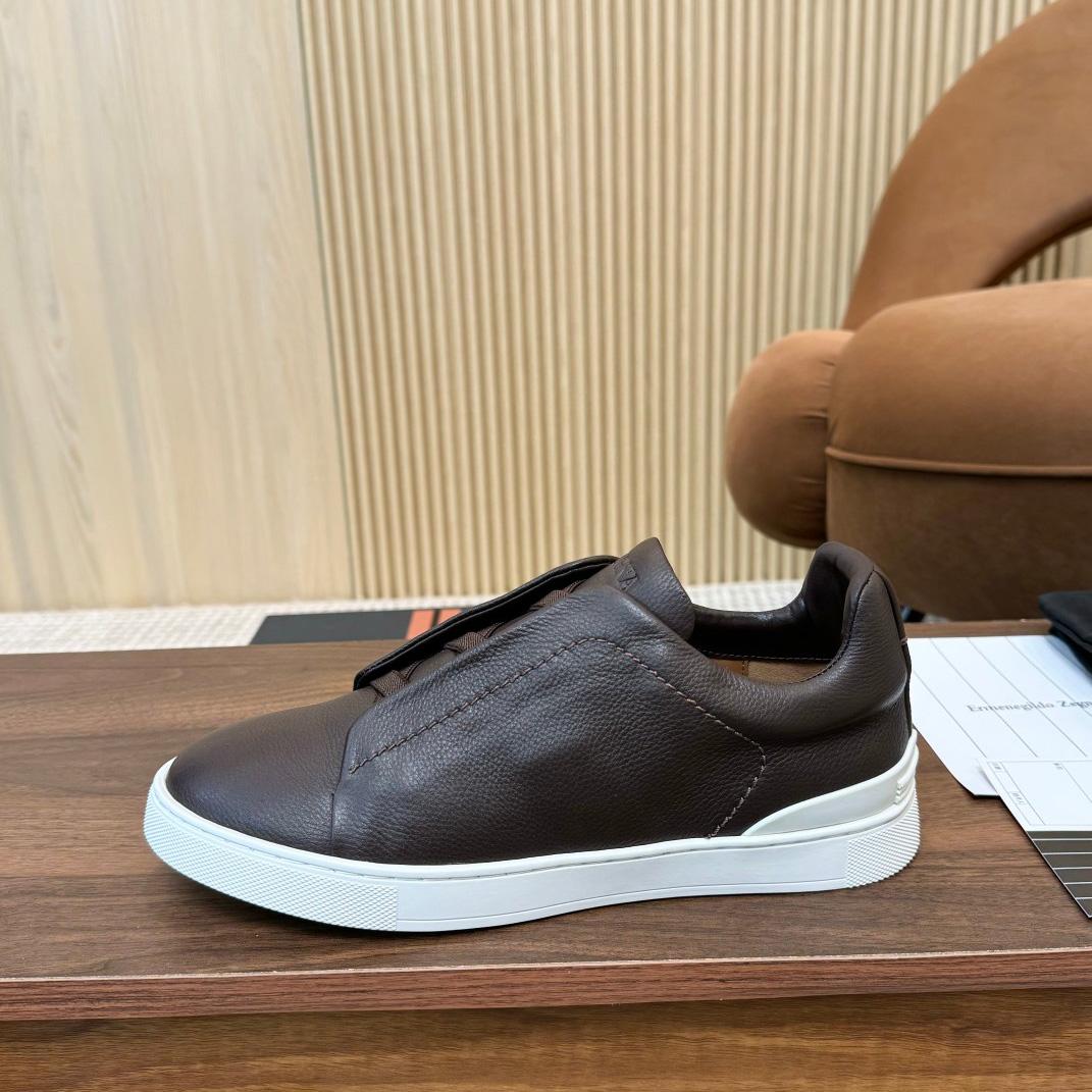 Zegna Leather Sneakers - DopestKickz