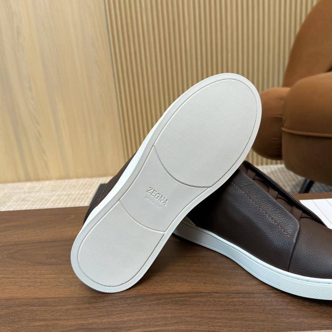 Zegna Leather Sneakers - DopestKickz