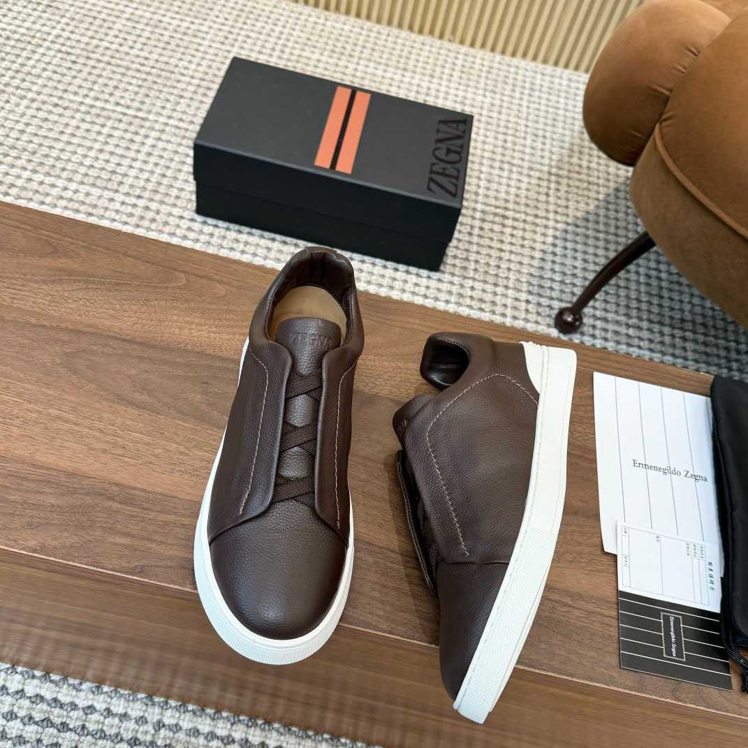 Zegna Leather Sneakers - DopestKickz