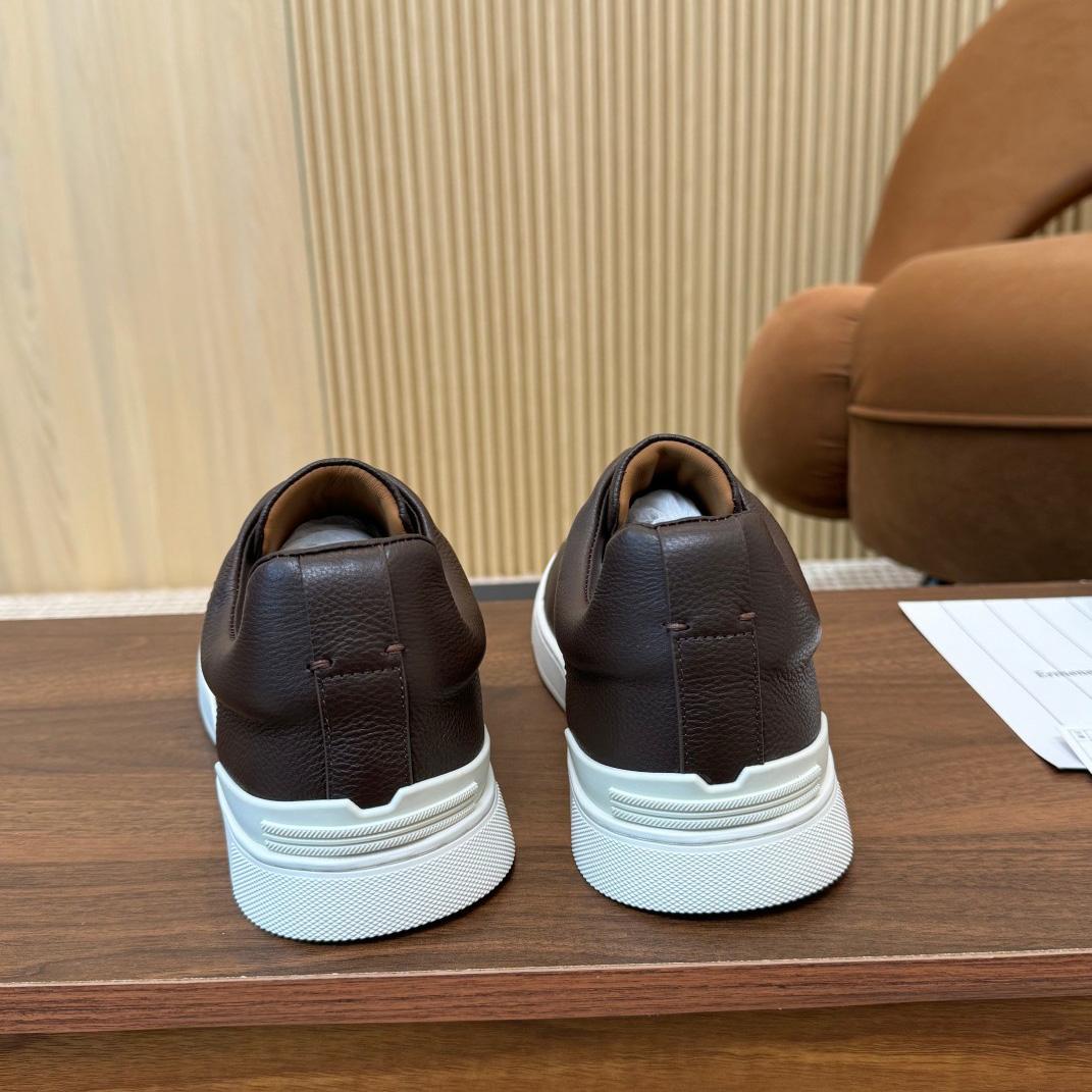 Zegna Leather Sneakers - DopestKickz