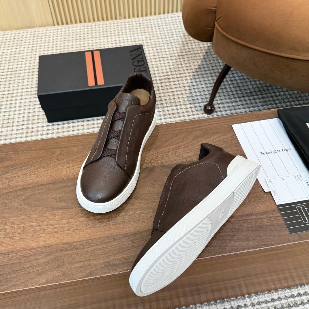 Zegna Leather Sneakers - DopestKickz