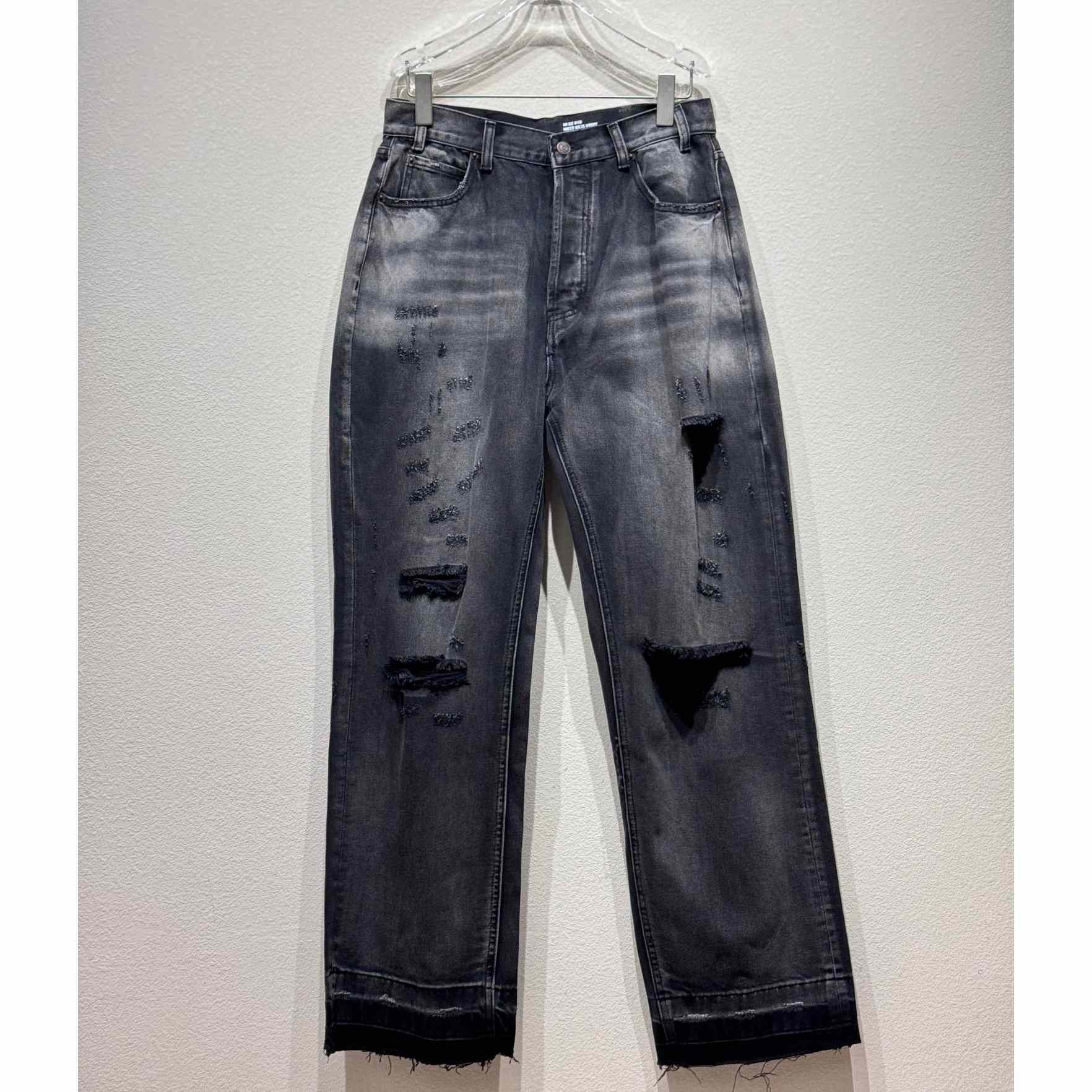 Celine Wesley Jeans In Black Destroyed Denim  - DopestKickz