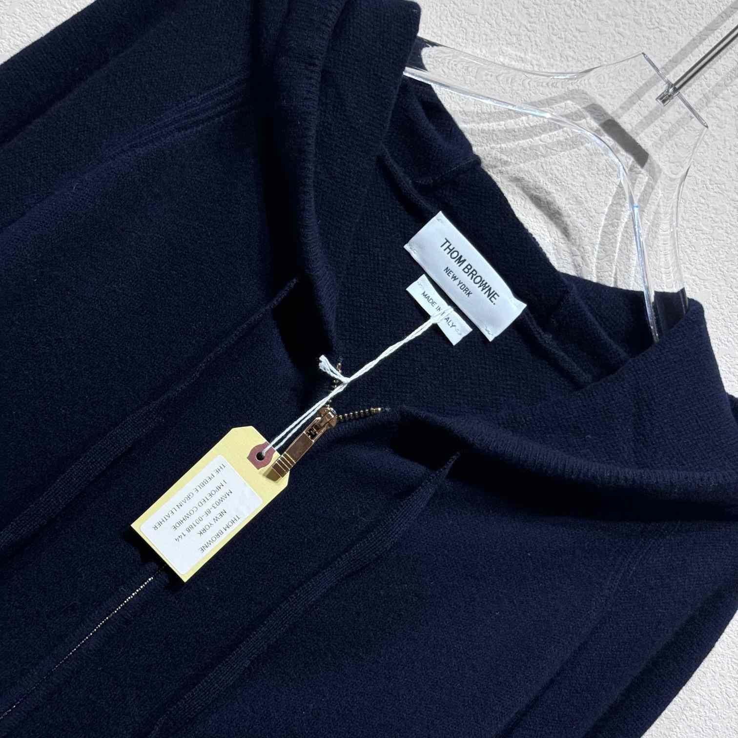 Thom Browne Knitted Zip Hoodie - DopestKickz