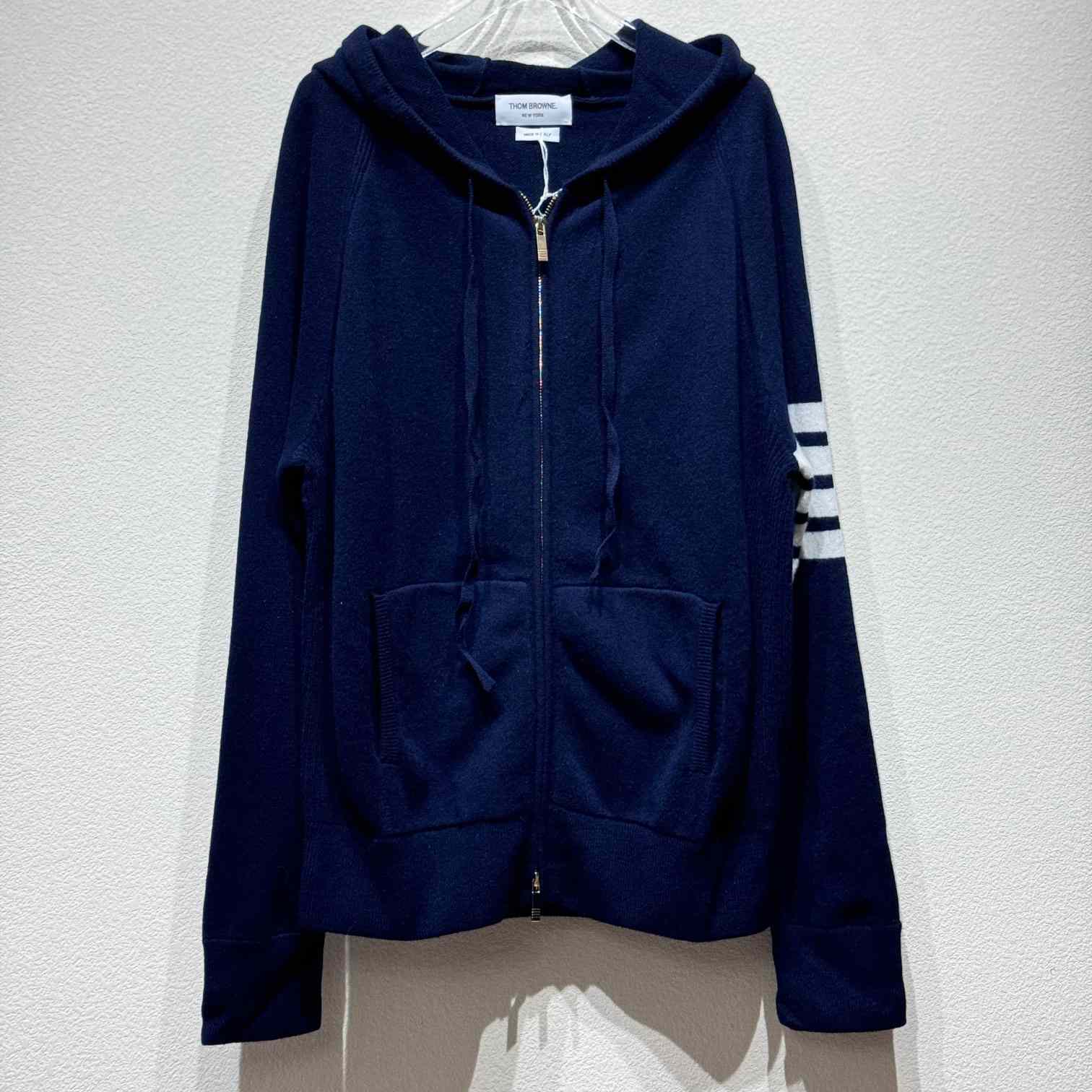 Thom Browne Knitted Zip Hoodie - DopestKickz