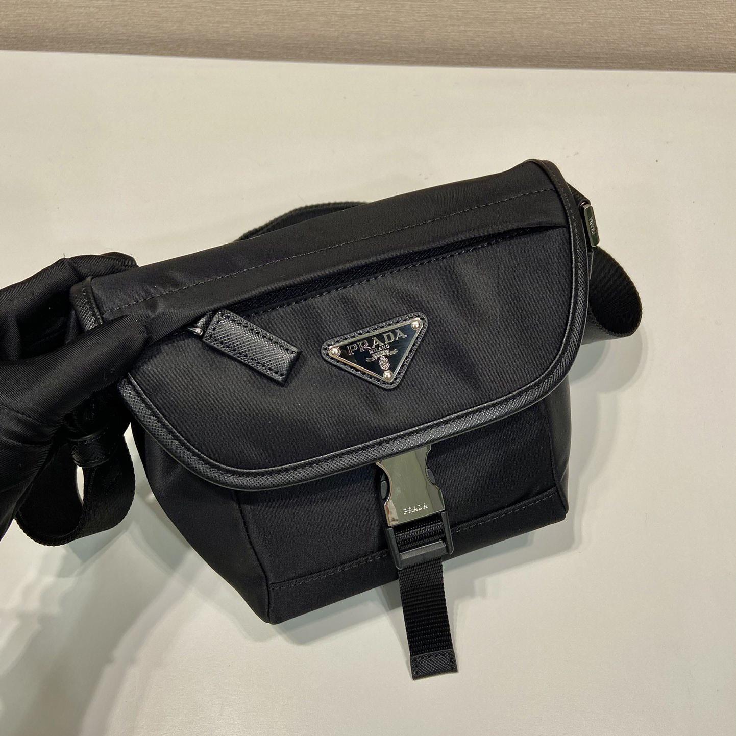 Prada Re-Nylon and Saffiano Leather Shoulder Bag - DopestKickz