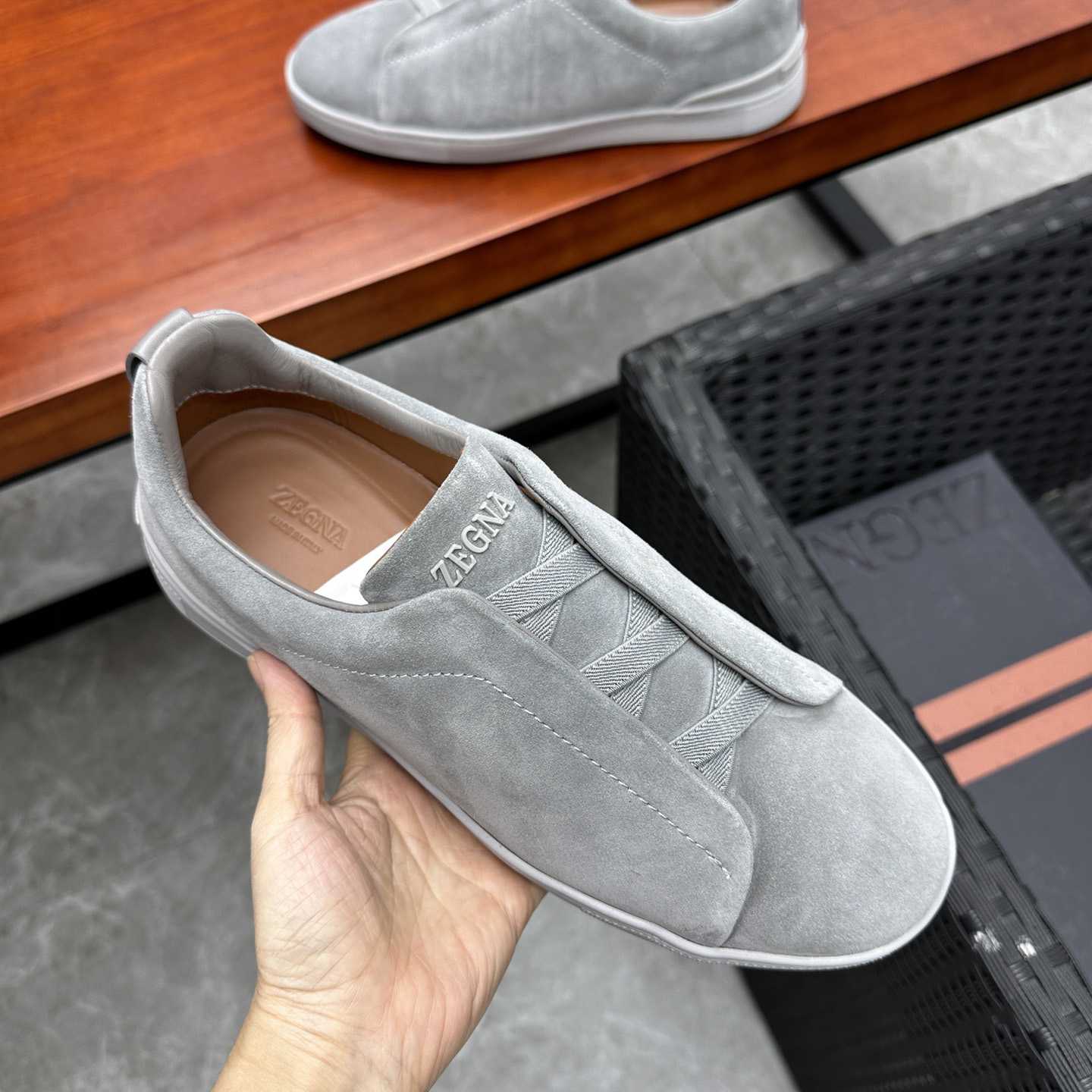 Zegna Suede Triple Stitch™ Sneakers - DopestKickz