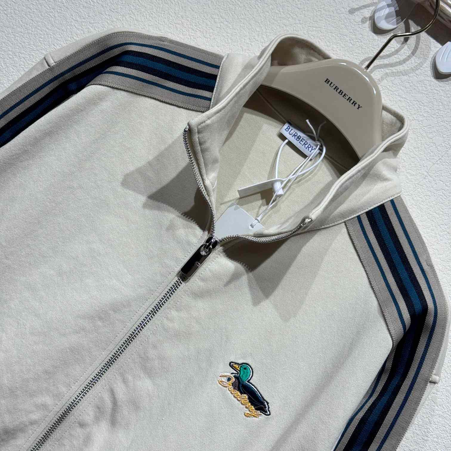 Burberry Striped Jersey Track Jacket - DopestKickz