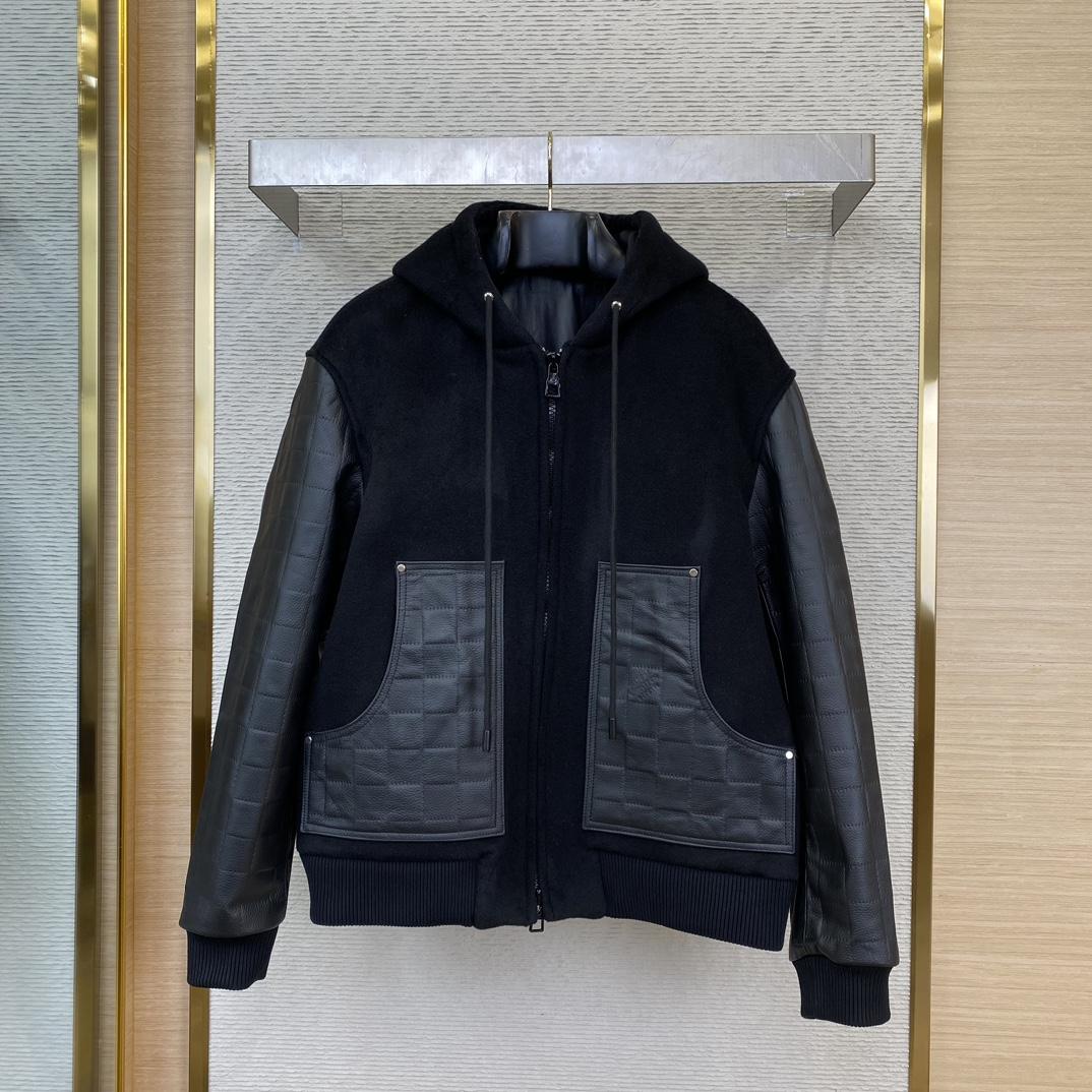 Louis Vuitton Mix Leather Hooded Blouson   1AFIRA - DopestKickz