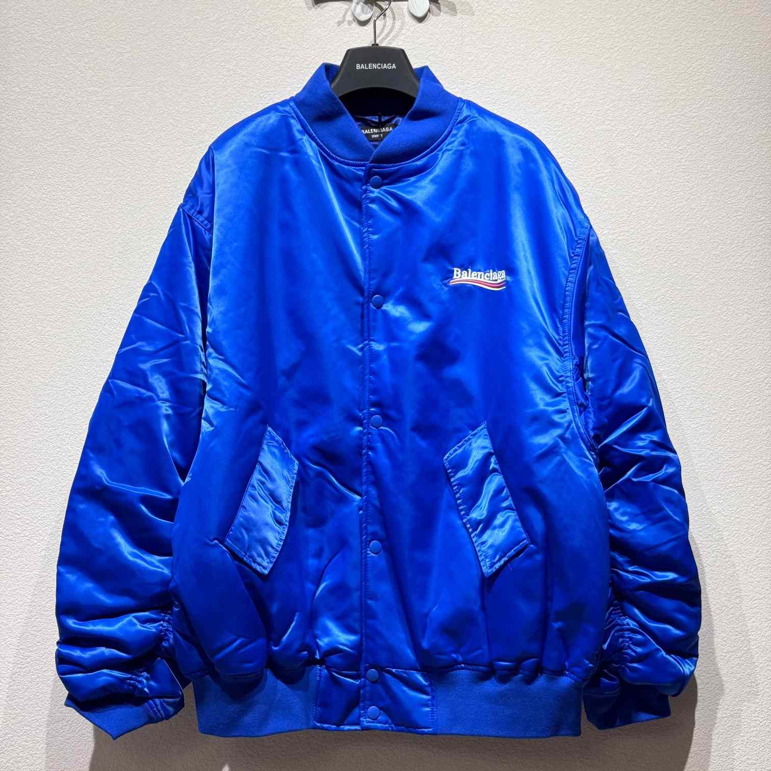 Balenciaga Embroidered-logo Bomber Jacket - DopestKickz
