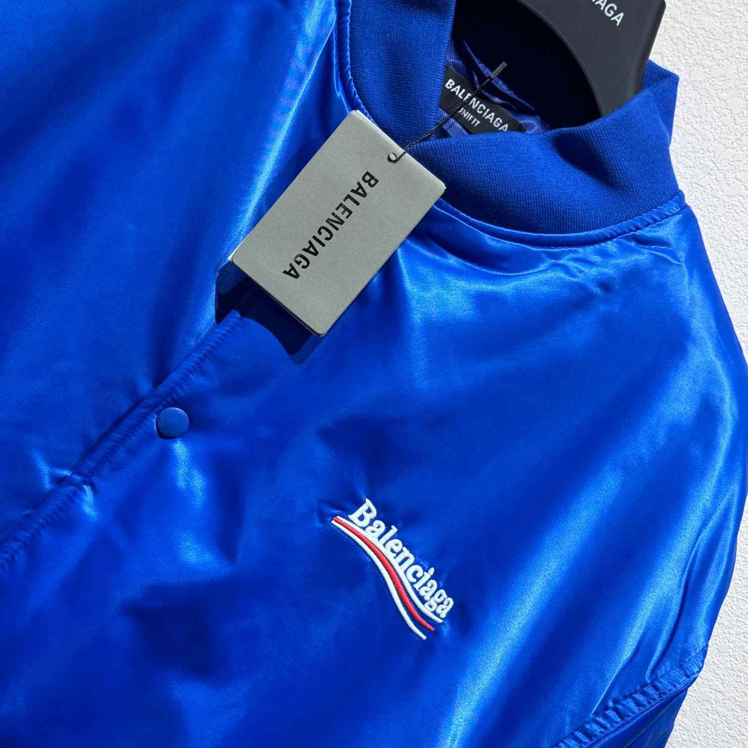 Balenciaga Embroidered-logo Bomber Jacket - DopestKickz
