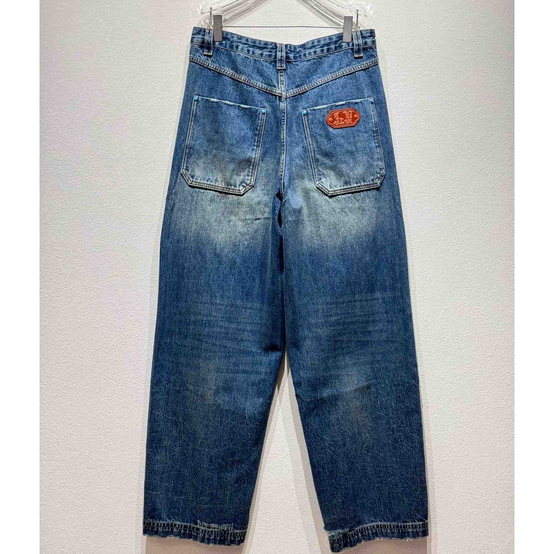 Louis Vuitton Washed Denim Workwear Pants   - DopestKickz