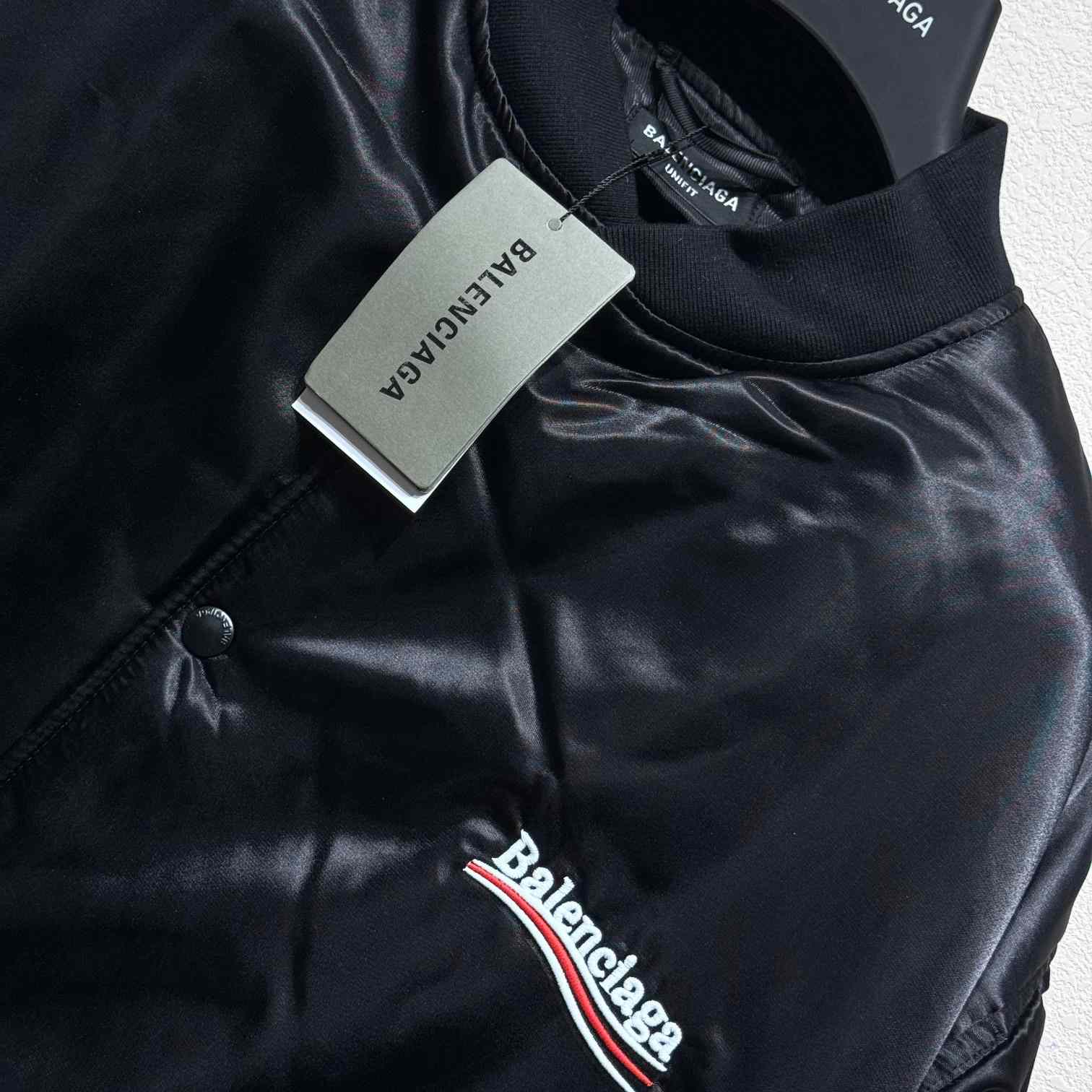 Balenciaga Embroidered-logo Bomber Jacket - DopestKickz
