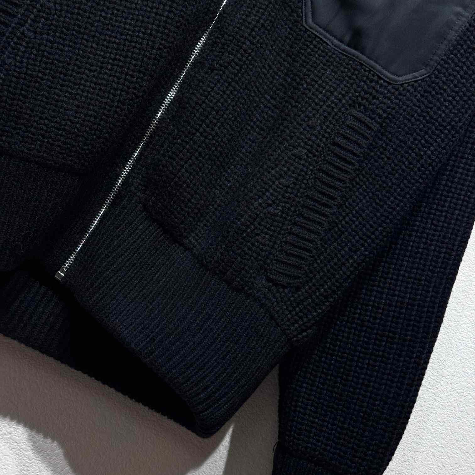Prada Wool And Cashmere Cardigan With Re-Nylon Details - DopestKickz