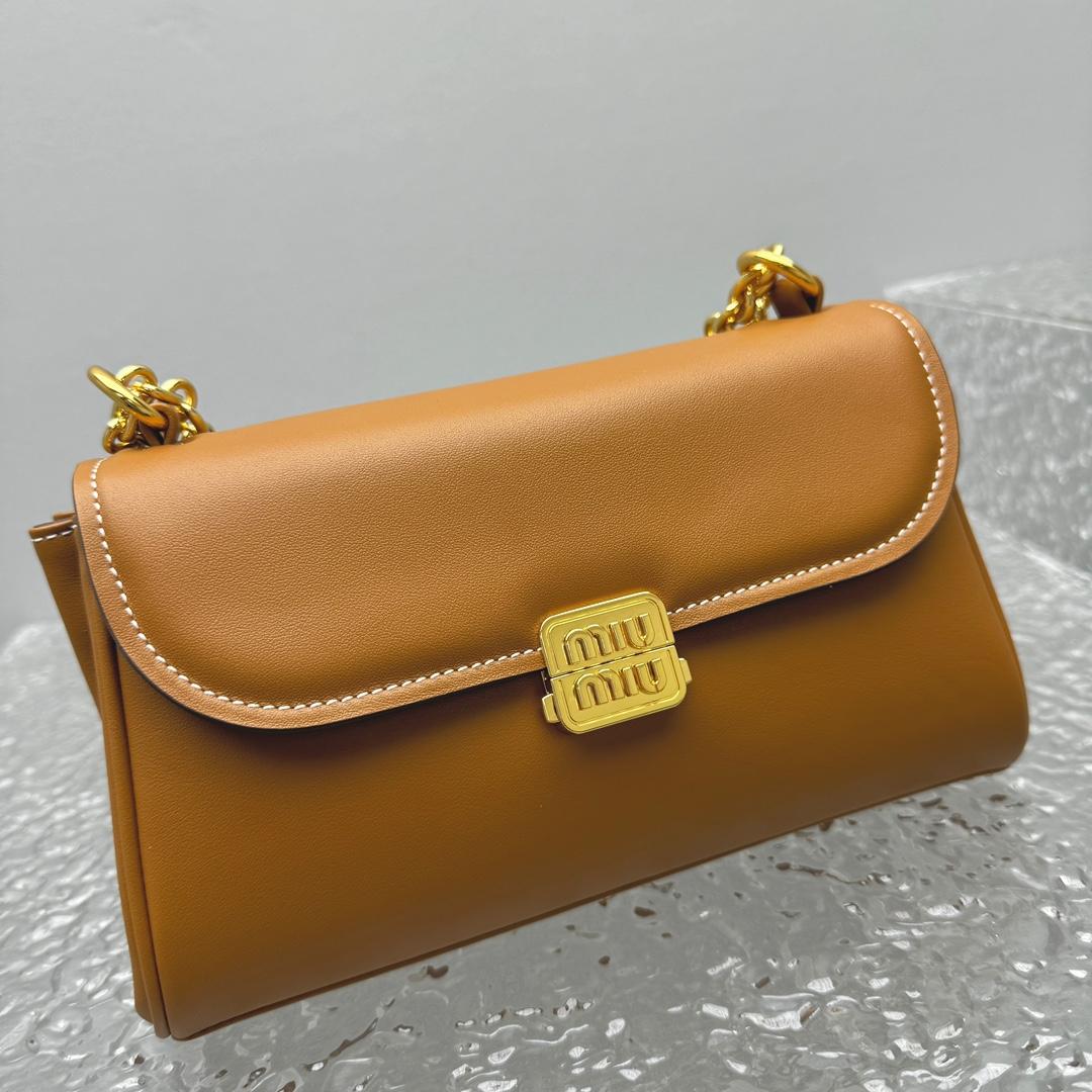 Miu Miu Leather Shoulder Bag - DopestKickz