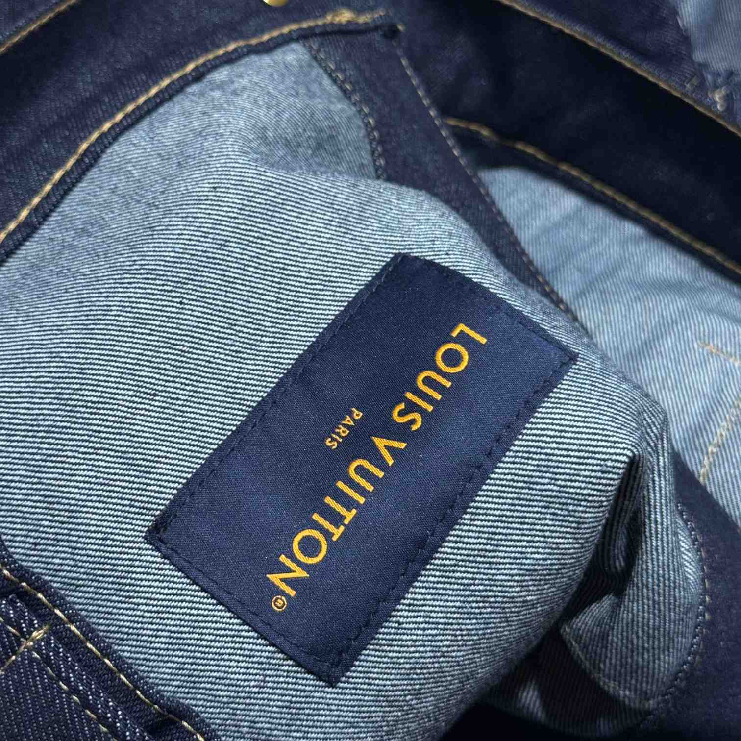 Louis Vuitton LV Blason Embroidered Denim Blouson   1AFYBZ - DopestKickz