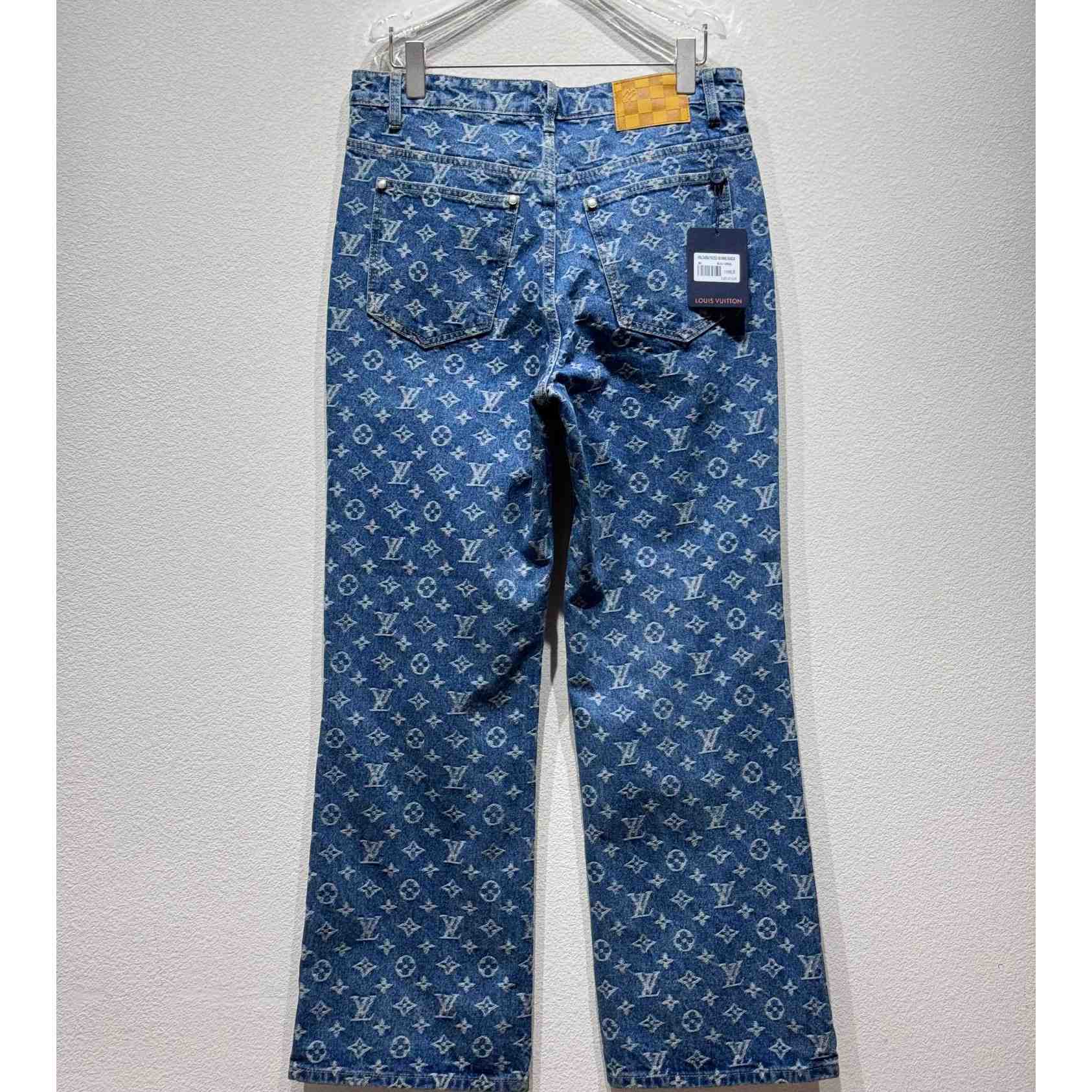Louis Vuitton Monogram Denim Jeans - DopestKickz