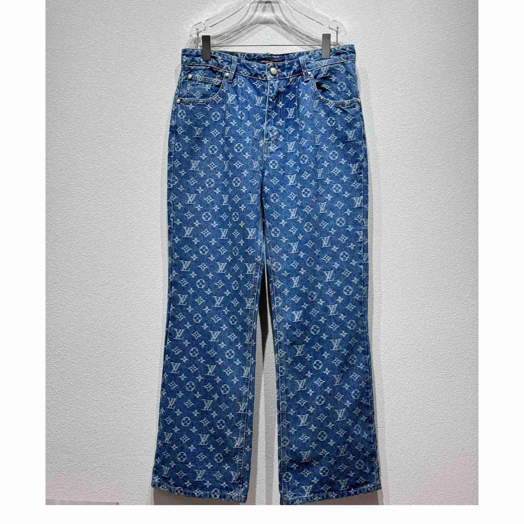 Louis Vuitton Monogram Denim Jeans - DopestKickz