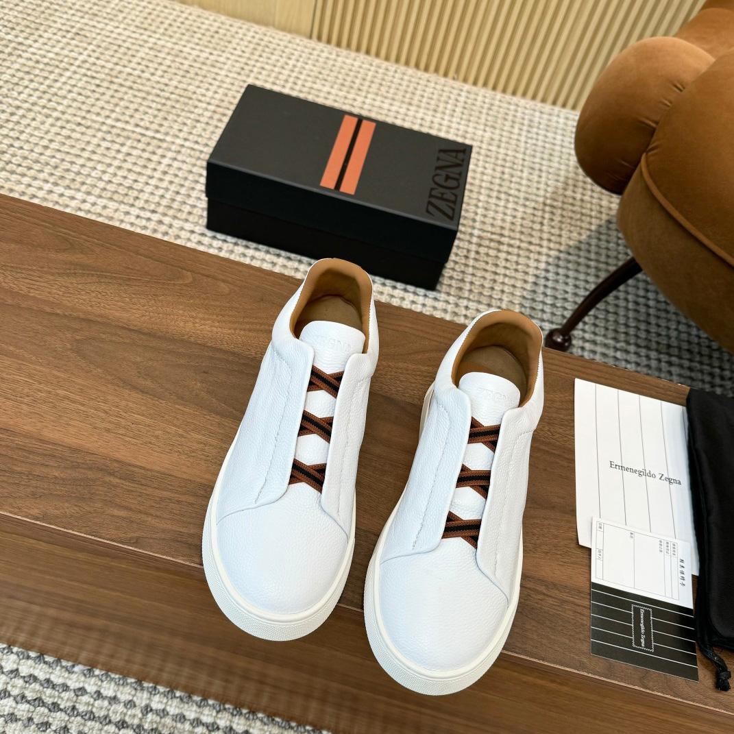 Zegna Leather Sneakers - DopestKickz