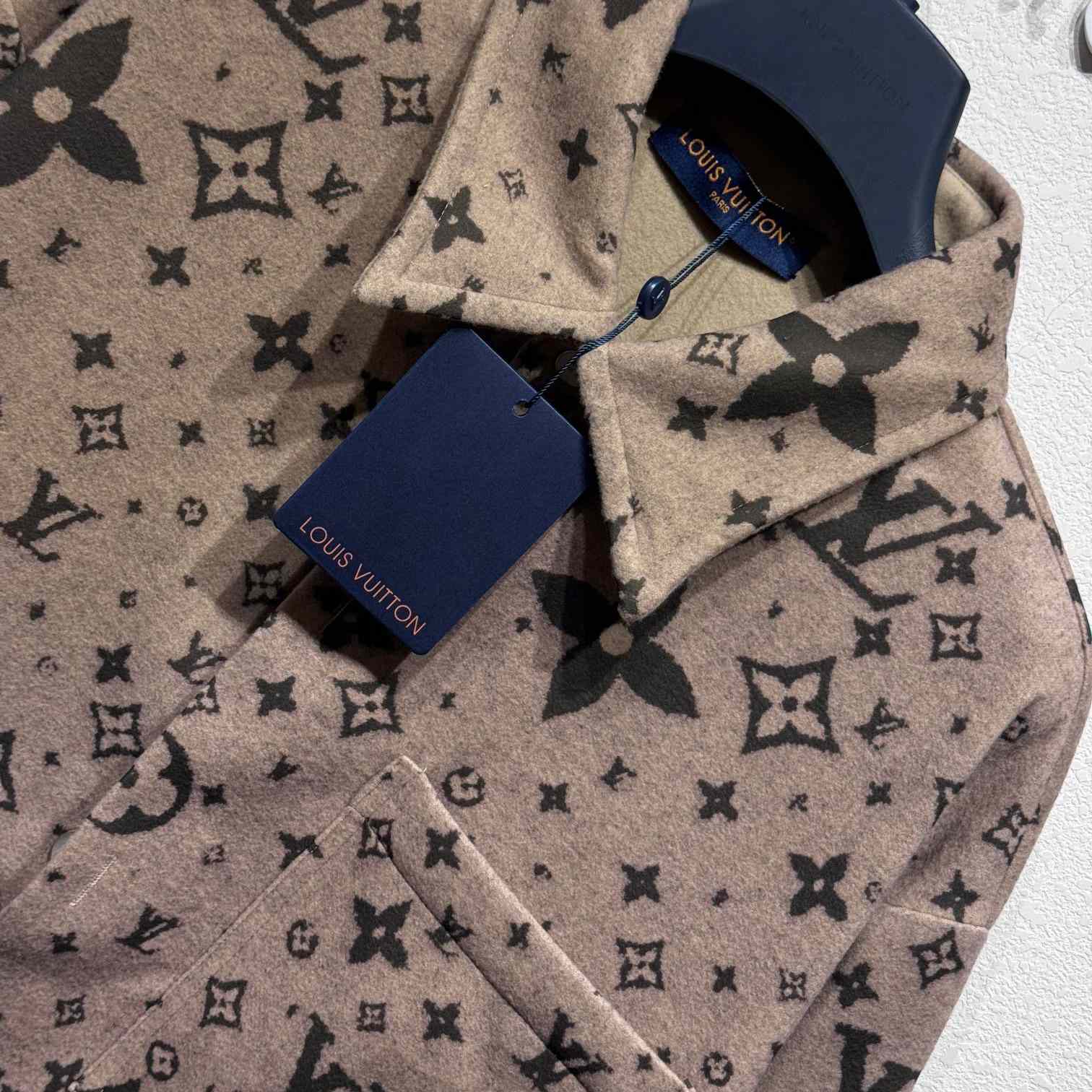 Louis Vuitton Monogram Double Face Wool, Silk And Cashmere-Blend Overshirt  1AFYF7 - DopestKickz