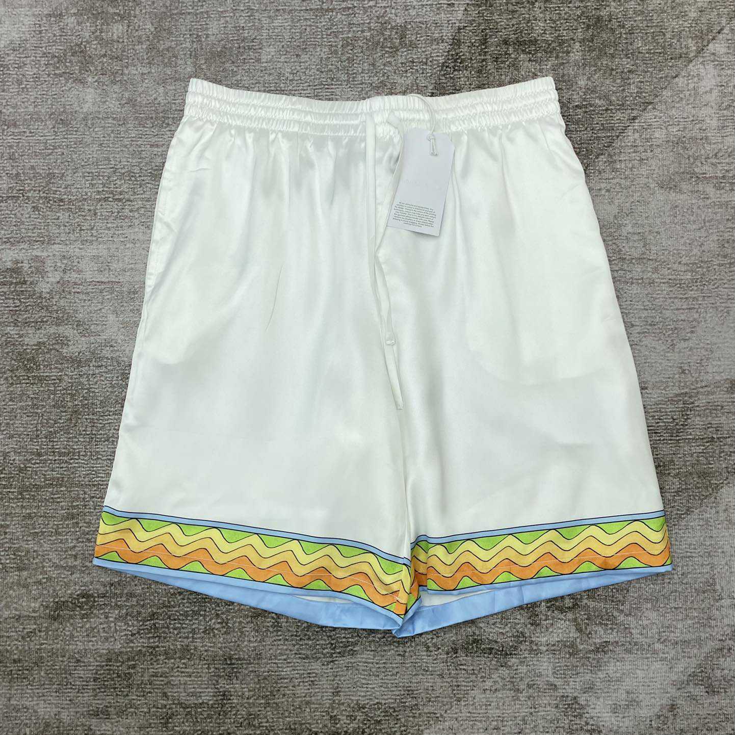 Casablanca Afro Cubism Silk Shorts    CA3640 - DopestKickz